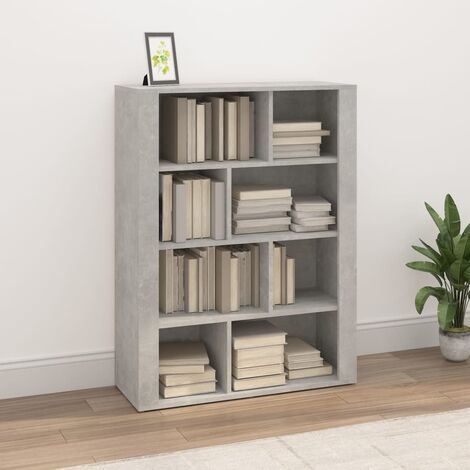 Aparador de comedor Armario de cocina de madera contrachapada gris hormigón 80x30x106 cm BHU81513 MaisonChic