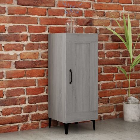 Aparador de comedor Armario de cocina Mueble Aparador madera de ingeniería gris Sonoma 34,5x34x90 cm BHU52833 MaisonChic
