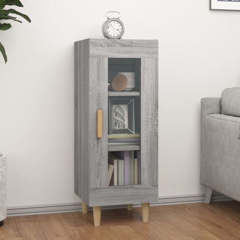 Aparador de comedor Armario de cocina Mueble Aparador madera de ingeniería gris Sonoma 34,5x34x90 cm BHU82925 MaisonChic