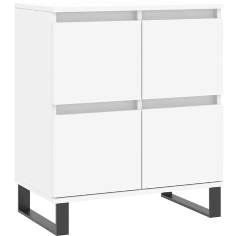 Aparador de madera contrachapada blanco 60x35x70 cm vidaXL