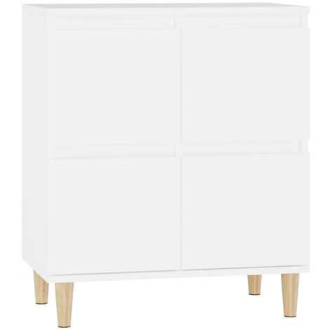 Aparador de madera contrachapada blanco 60x35x70 cm vidaXL