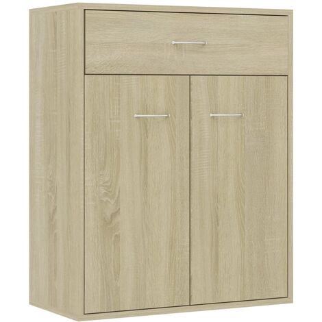 Aparador de Aglomerado Auxilia Organizador Hogar Cajonera Multicolor