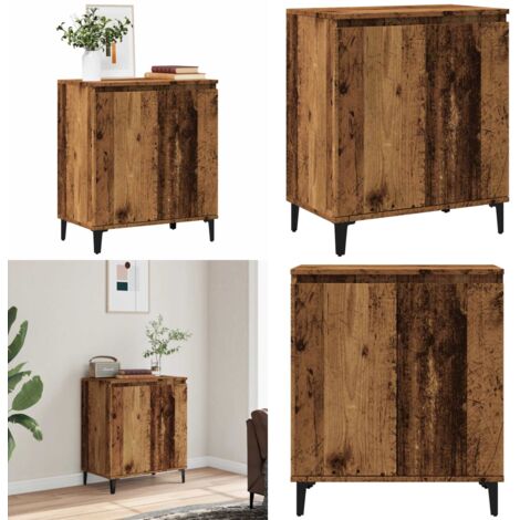 Aparador de madera contrachapada envejecida 60x35x70 cm - Aparador de madera - Muebles de madera