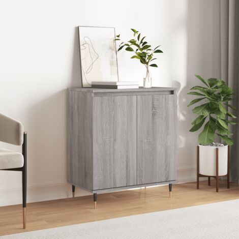 Aparador de madera contrachapada gris  60x35x70 cm