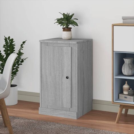 Aparador de madera contrachapada gris Sonoma 37,5x35,5x67,5 cm vidaXL