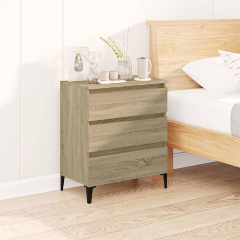 Aparador de madera contrachapada roble  60x35x70 cm