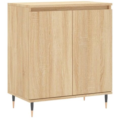 Aparador de madera contrachapada roble Sonoma 60x35x70 cm vidaXL