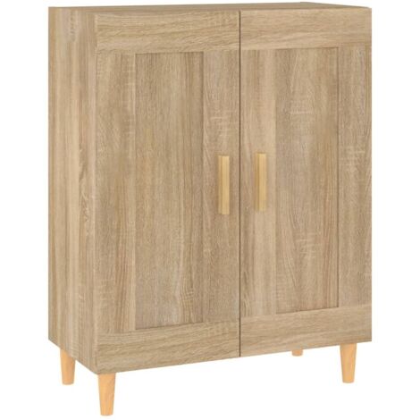 Aparador de madera contrachapada roble Sonoma 69,5x34x90 cm vidaXL