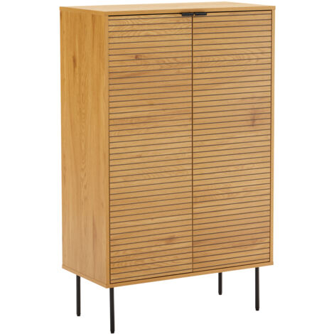Aparador de madera de 2 puertas 80cm STINNA