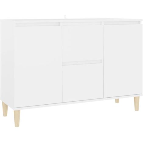Aparador de madera de ingeniería blanco 101x35x70 cm vidaXL