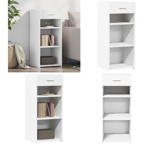 Aparador de madera de ingeniería blanco 40x42,5x93 cm - Almacenamiento - Muebles decorativos