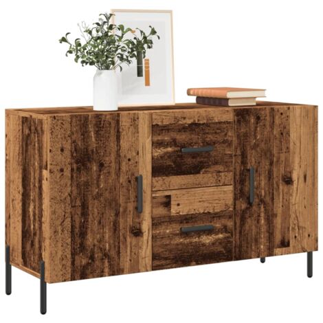 Aparador de madera de ingeniería envejecida 100x36x60 cm vidaXL