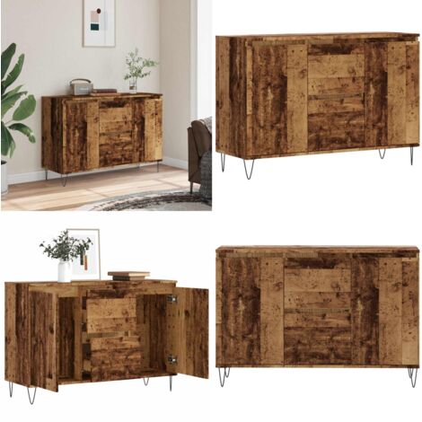 Aparador de madera de ingeniería envejecida 101,5x35x70 cm - Aparador de madera - Madera contrachapada