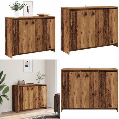 Aparador de madera de ingeniería envejecida 102x33x75 cm - Almacenamiento - Muebles de salón