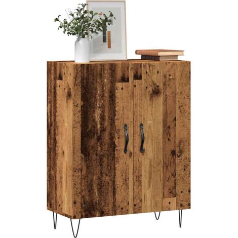 Aparador de madera de ingeniería envejecida 69,5x34x90 cm vidaXL