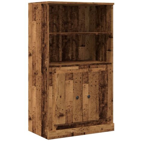 Aparador de madera de ingeniería envejecido 60x35,5x103,5 cm vidaXL