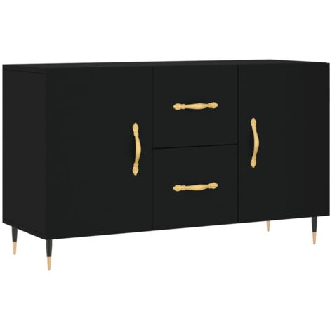 Aparador de madera de ingeniería negro 100x36x60 cm vidaXL