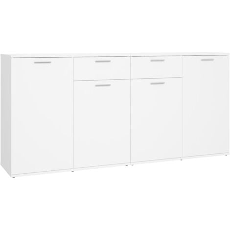 Aparador de madera de ingeniería negro 160x36x75 cm vidaXL