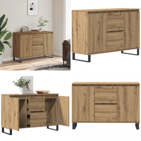 Aparador de madera de ingeniería roble artisan 101,5x35x70 cm - Almacenamiento - Muebles decorativos