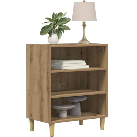 Aparador de madera de ingeniería roble artisan 57x35x75 cm