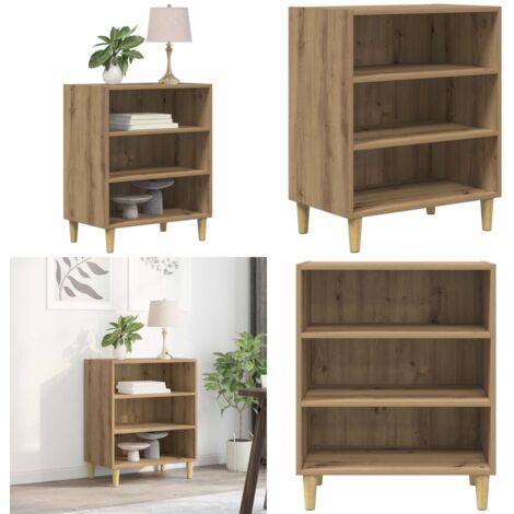 Aparador de madera de ingeniería roble artisan 57x35x75 cm - Aparador de madera - Muebles de madera