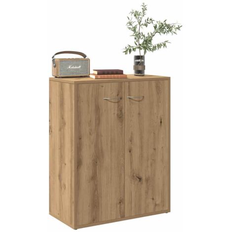 Aparador de madera de ingeniería roble artisan 60x30x75 cm vidaXL