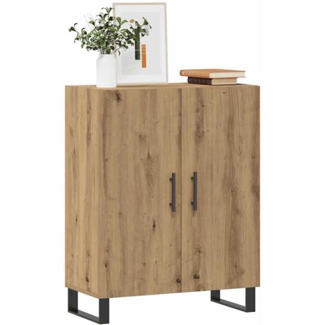 Aparador de madera de ingeniería roble artisan 69,5x34x90 cm