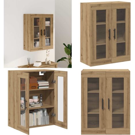 Aparador de madera de ingeniería roble artisan 69,5x34x90 cm - Aparador de madera - Madera de ingeniería