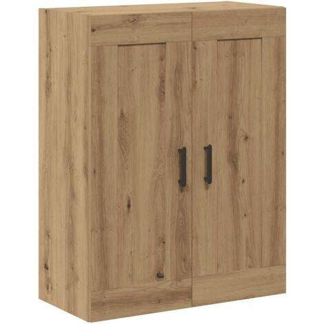 Aparador de madera de ingeniería roble artisan 69,5x34x90 cm vidaXL