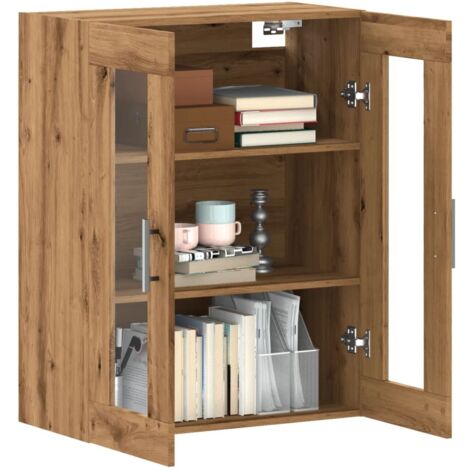Aparador de madera de ingeniería roble artisan 69,5x34x90 cm vidaXL