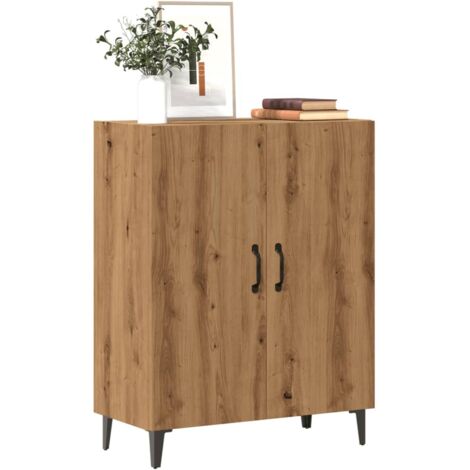 Aparador de madera de ingeniería roble artisan 70x34x90 cm vidaXL