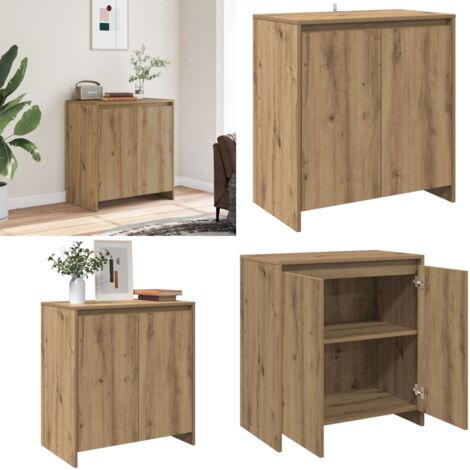 Aparador de madera de ingeniería roble artisan 70x41x75 cm - Almacenamiento - Muebles de salón