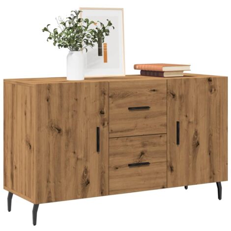 Aparador de madera de ingeniería roble artisian 100x36x60 cm vidaXL