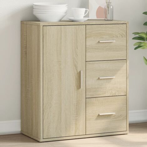 Aparador de madera de ingeniería roble Sonoma 60x31x70 cm vidaXL