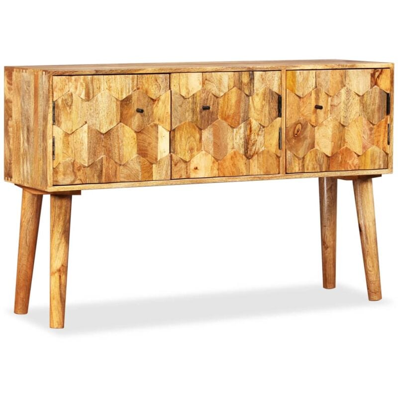 

Aparador de madera de mango maciza 118x35x75 cm - Marrón - Vidaxl