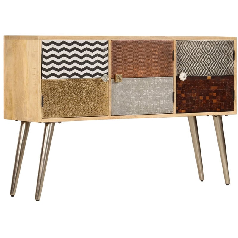 

Aparador de madera de mango maciza 120x30x75 cm