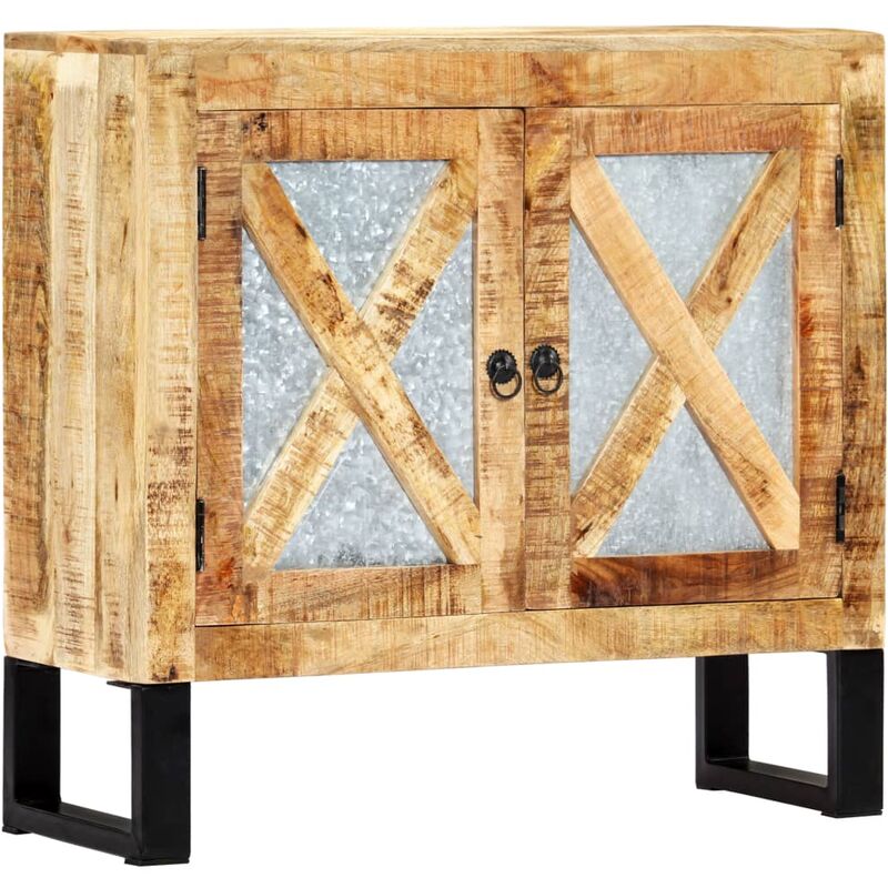 

vidaXL Madera Maciza de Mango Aparador 80x30x76 cm - Negro