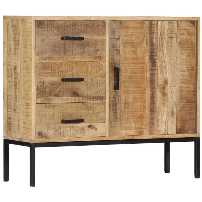 

vidaXL Aparador de madera maciza 88x30x73 cm de mango - Marrón