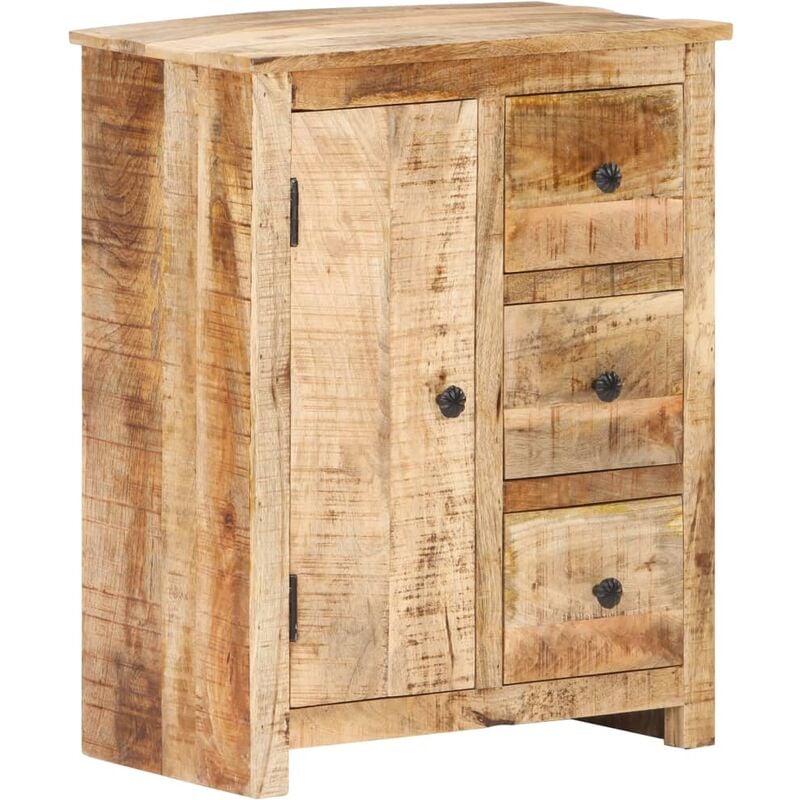 

Aparador de madera de mango rugosa 59x35x75 cm
