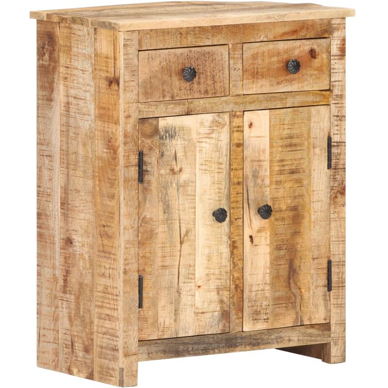 

Aparador de madera de mango rugosa 59x35x75 cm
