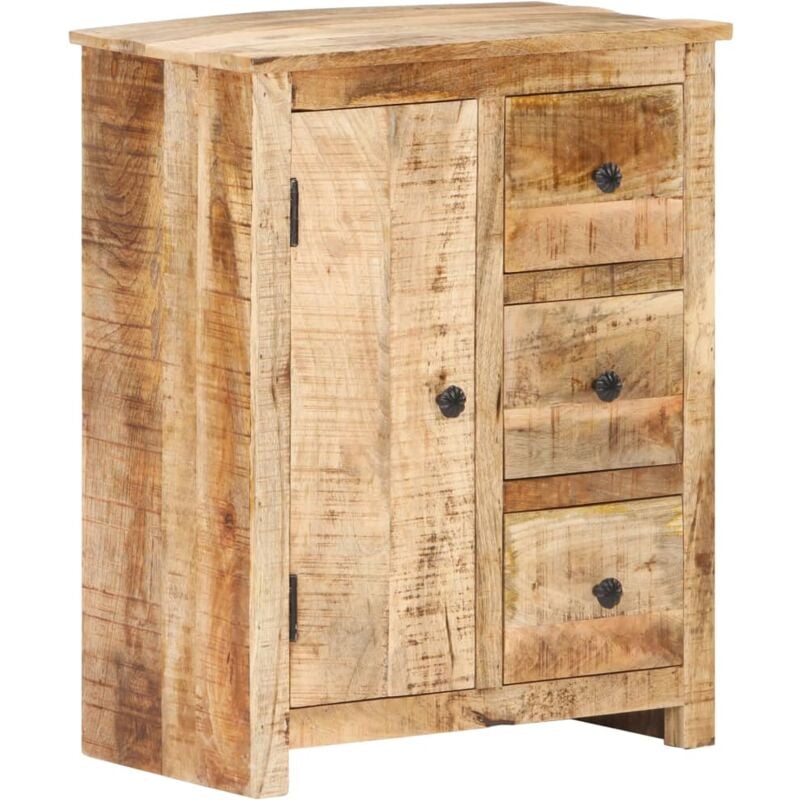 

Aparador de madera de mango rugosa 59x35x75 cm - Marrón - Vidaxl