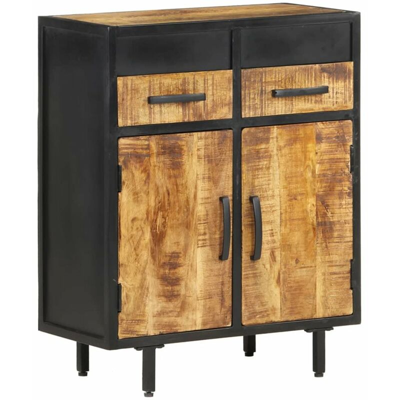 

Aparador de madera de mango rugosa 60x30x75 cm