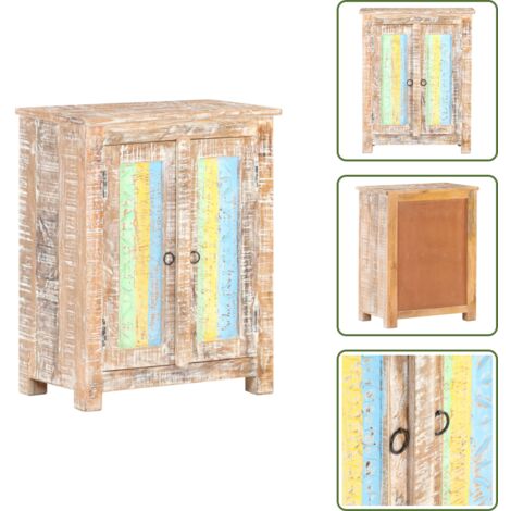 Aparador de madera de mango rugosa 61x35x76 cm