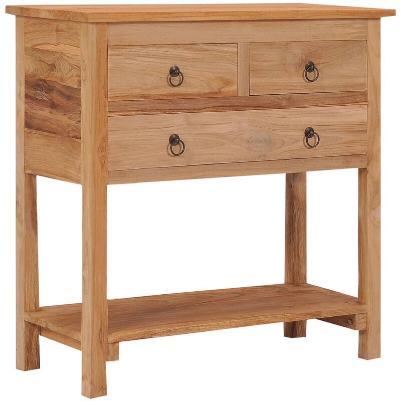 

Happyshopping - Aparador de madera de teca maciza 78x35x80 cm