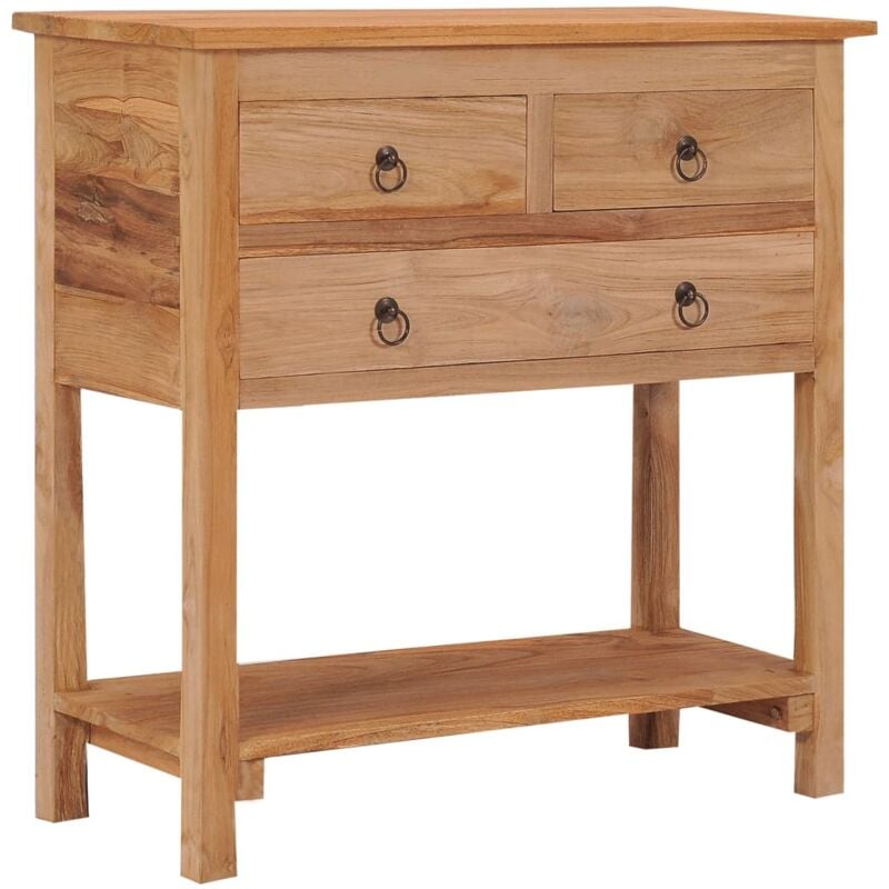 

Aparador de madera de teca maciza 78x35x80 cm - Marrón - Vidaxl