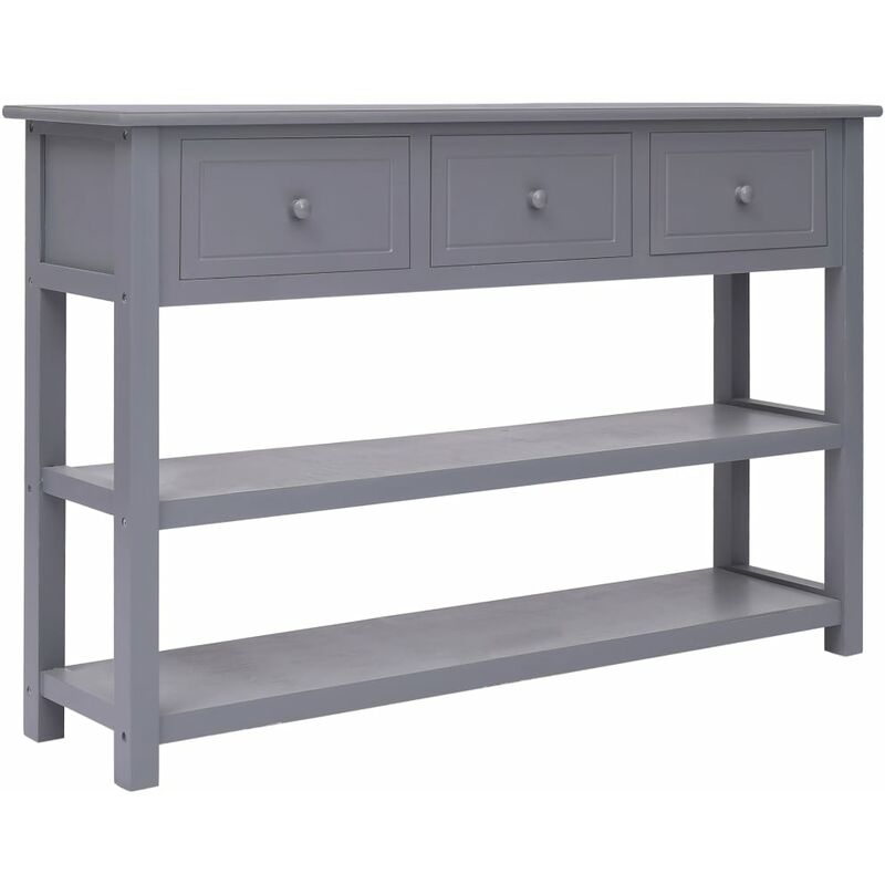 

Aparador de madera gris 115x30x76 cm