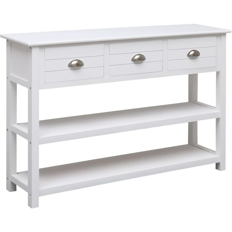 

Aparador de Madera 115x30x76 cm Blanco - Blanco - Vidaxl