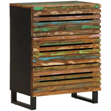 Aparador de madera maciza acacia 60x34x75 cm vidaXL