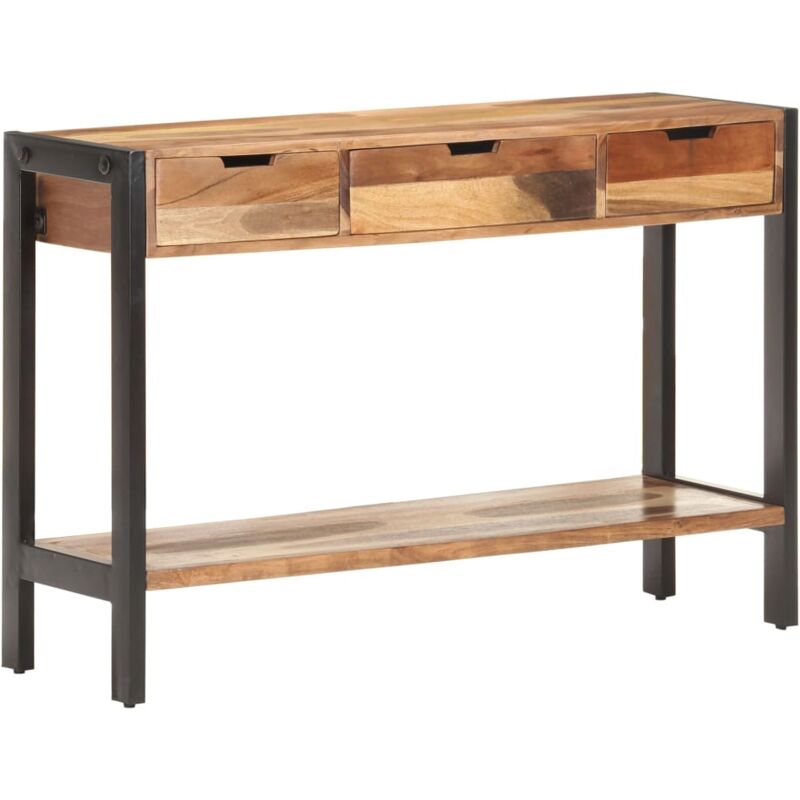 

Vidaxl - Aparador de madera maciza con acabado de sheesham 110x35x75 cm - Marrón