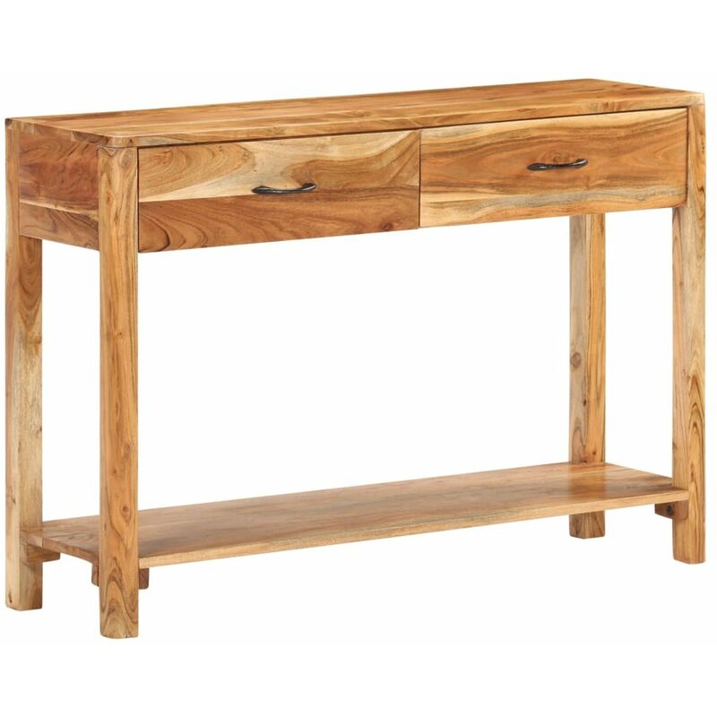 

Happyshopping - Aparador de madera maciza de acacia 110x30x75 cm